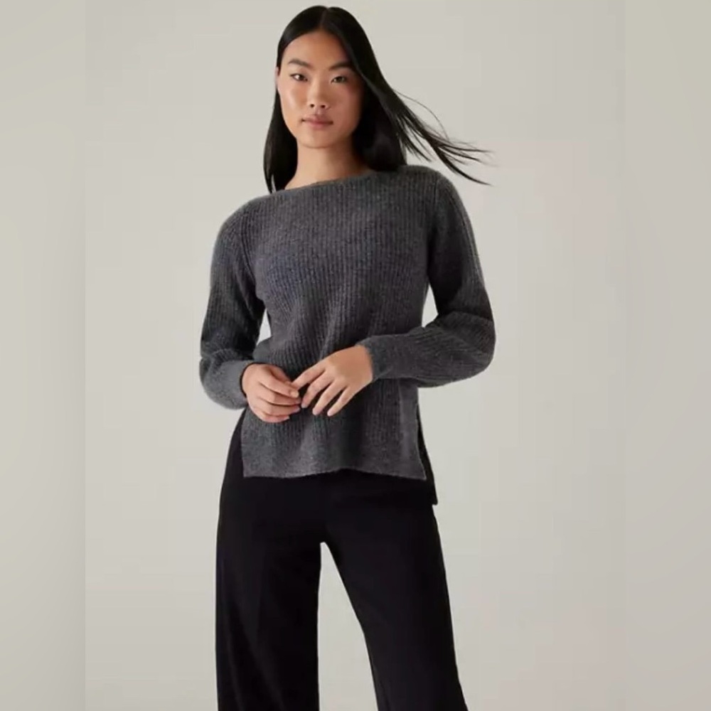 Athleta Layover Sweater // Charcoal Grey - Picture 1 of 4